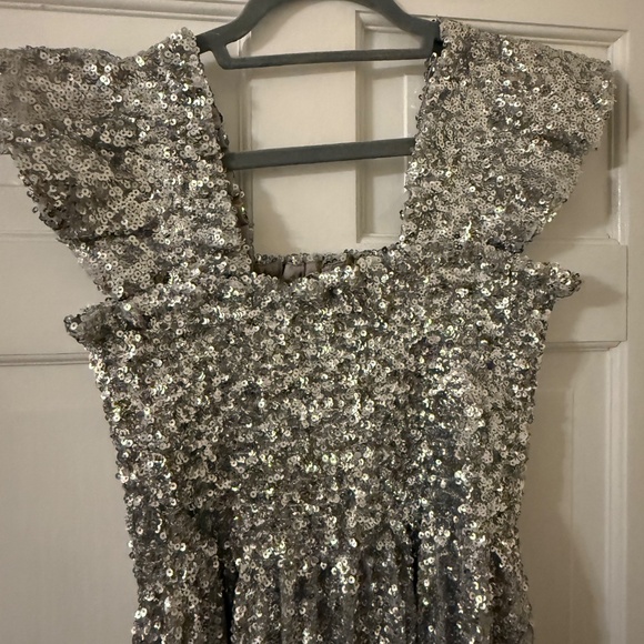 Silver Sequin Holiday Collector’s Edition Hill House Nap Dress - Size Small - Picture 3 of 4